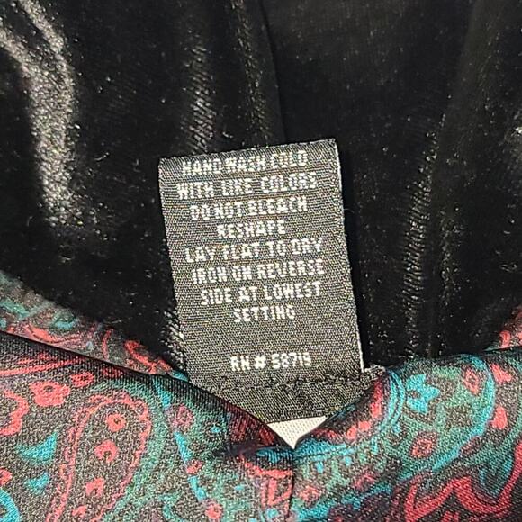 FALL 23rd street womens black velvet blazer Sz XL Dark feminine Goth career - Picture 8 of 11